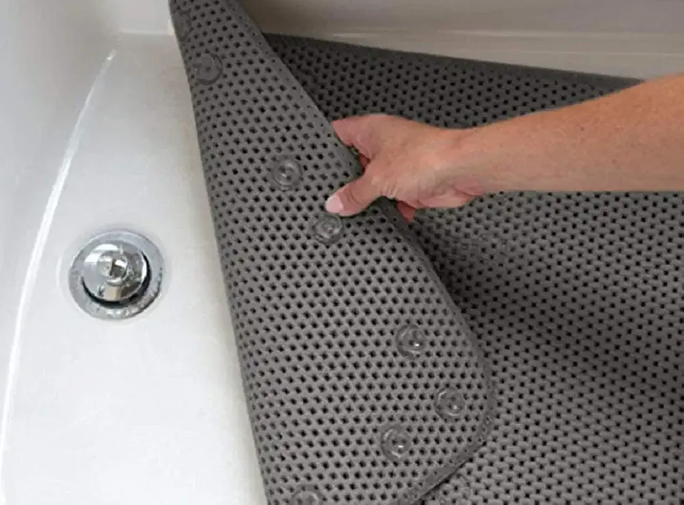 Bathtub Mat Non Slip, Bath Mat for Tub Non Slip, Tub Mat Extra Large 36 x 17 in, Bathtub Mat with Suction Cups & Drain Holes, Soft Foam, Machine Washable, Dark Grey