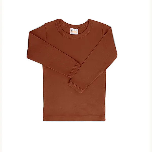Rondane | Trøye | Langermet | Ull | Indian Brown