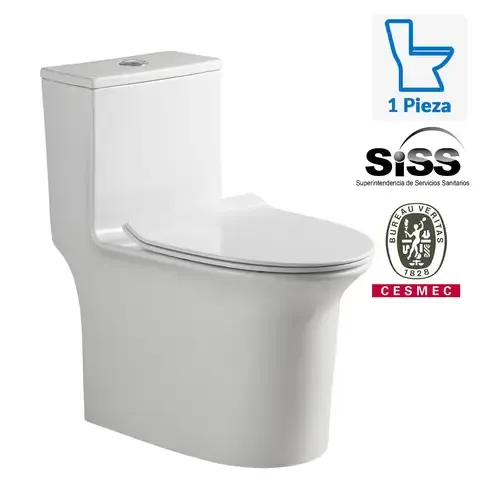 Sanitario One piece a Piso 30,5 cm 6 Litros Bilbao Blanco