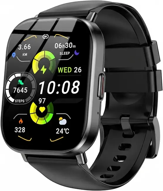 Smart Watch for Men Women, 2.01" Touchscreen Bluetooth Calling Fitness Tracker with 120+ Sport Modes, 24/7 Heart Rate & Sleep Tracker, IP67 Water-Resistant Activity Watch Compatible with iOS Android
