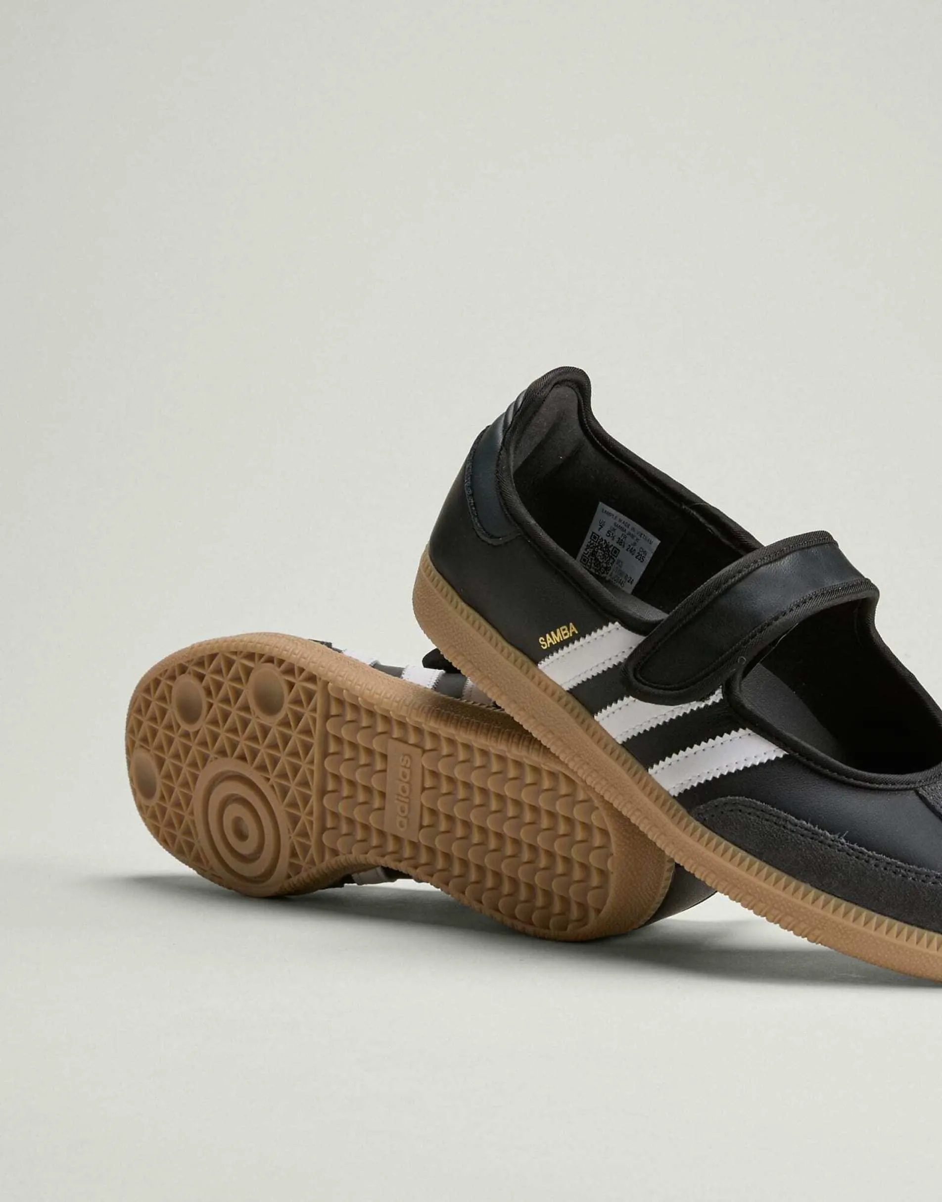 adidas Originals Samba mary jane flats in black and white