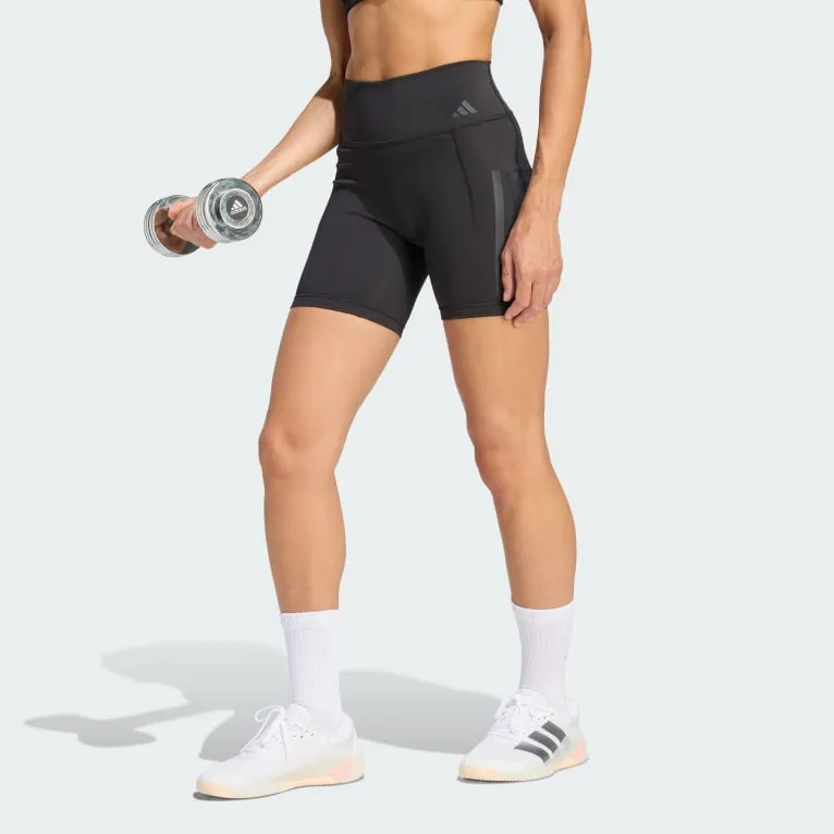 Optime Workout 3-Stripes Short Tights