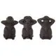 Lot de 3 statuettes singe sagesse H 23cm
