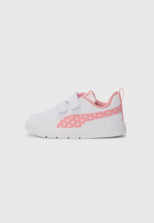 COURTFLEX V3 DOTTY UNISEX - Løpesko for vei - white/pinkscape/silver-coloured