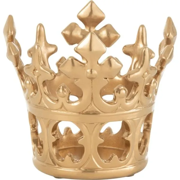 J-Line decoratiekroon goud - polyresine - 18 x 18 x 18,5 cm