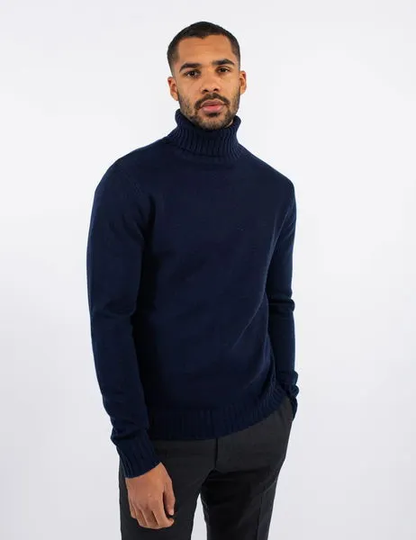 Tenor Rollneck Sweater Navy Blazer