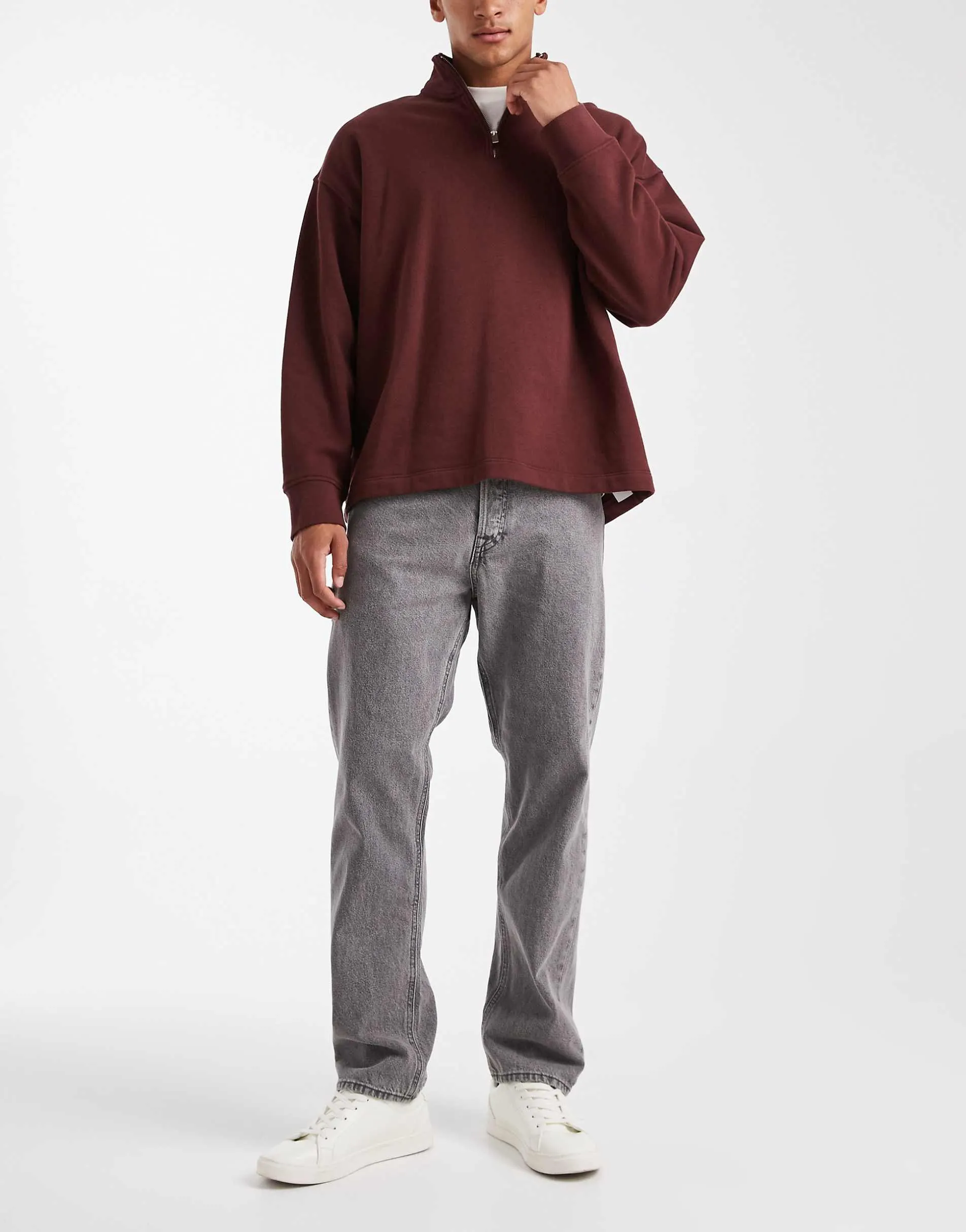 Jack & Jones Chris straight jean in grey