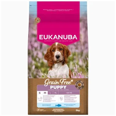 Eukanuba Grain Free Puppy Small & Medium Breed Poisson de mer