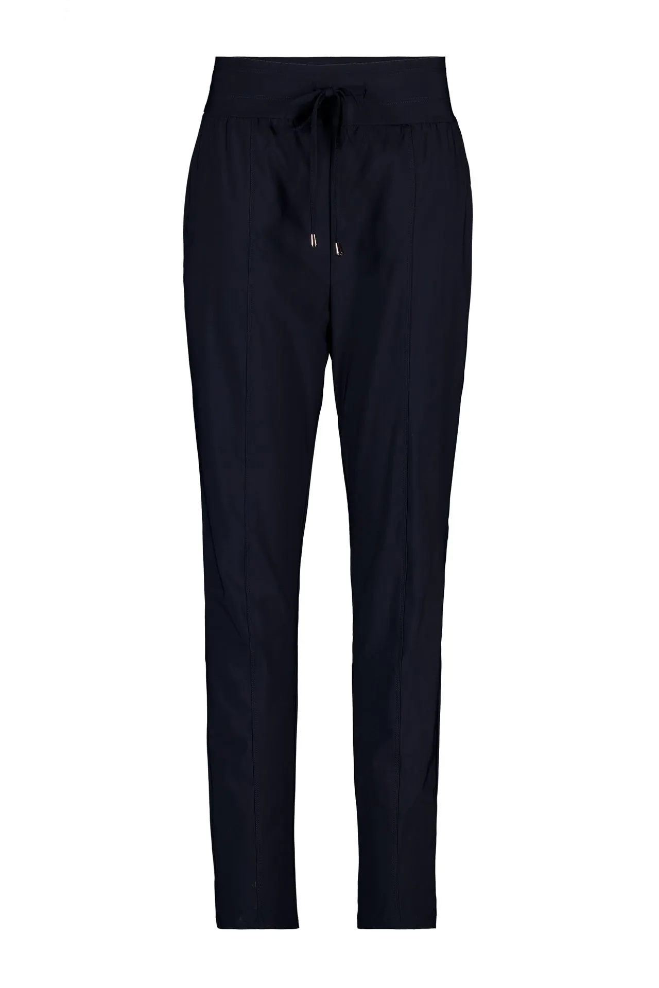 Slim fit broek | Donkerblauw | Travelstof
