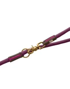 Hunter T-Leash Malia - Hondenriem - 200x1 cm Blackberry Donkerbruin