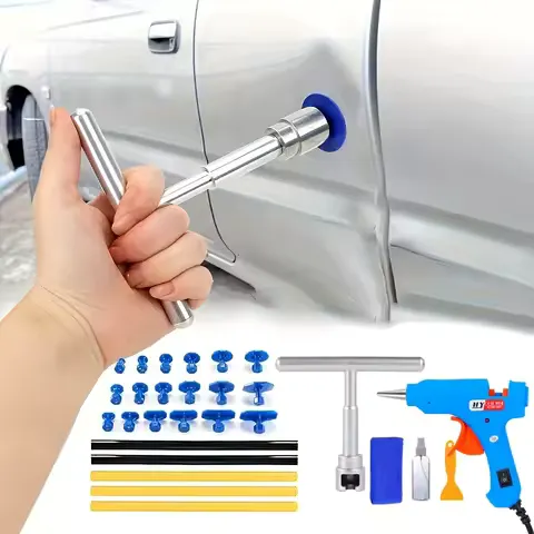 Car Dent Repair Tool Auto Body Part Mechanical Sheet Metal Paintless Dent Removal Puller Kit Hand Tools Kit Set