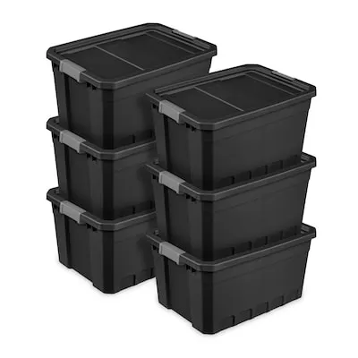 Multiple sizes Clear Plastic/metal Stackable Bin 4 -Pack