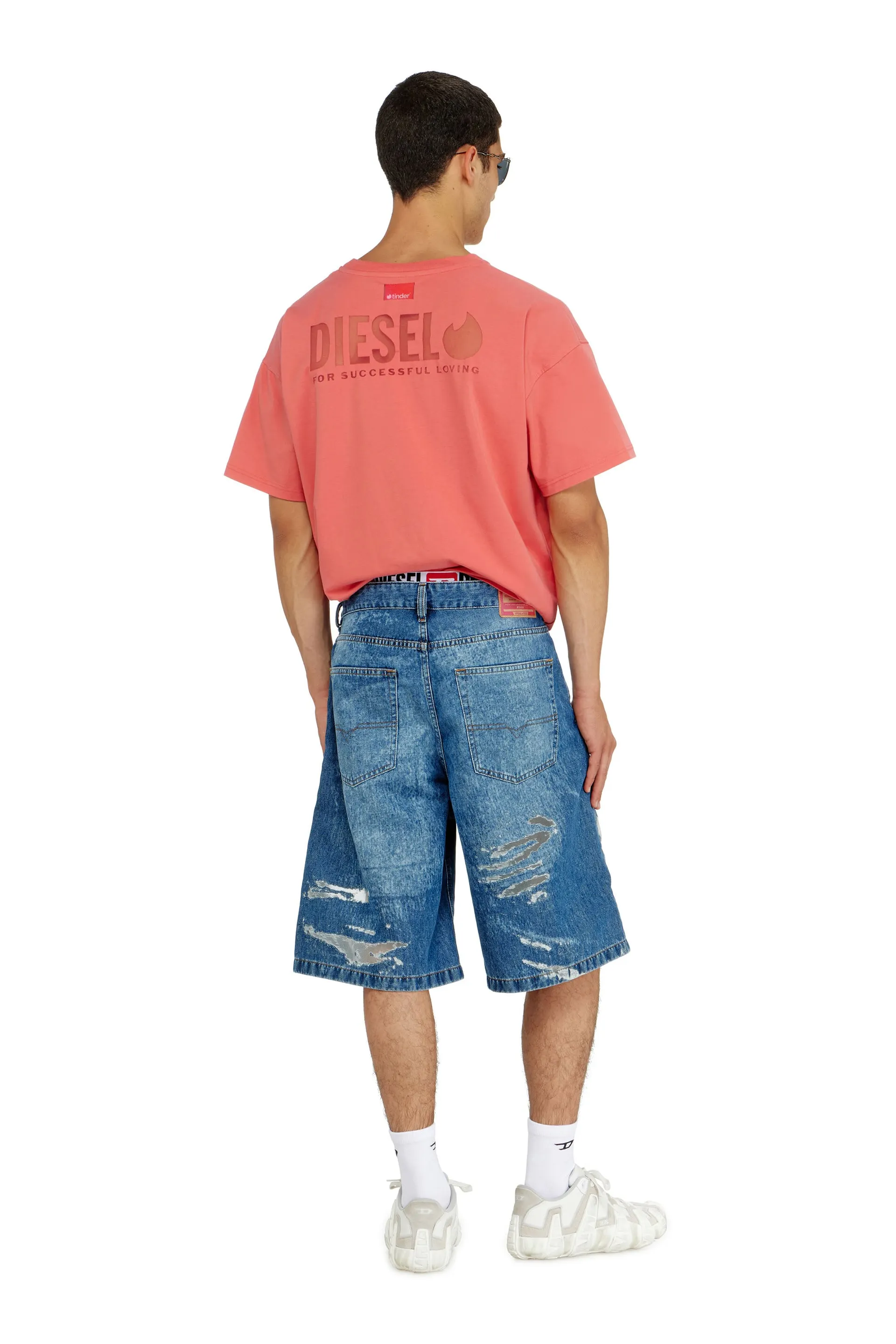 T-shirt with transparent back logo