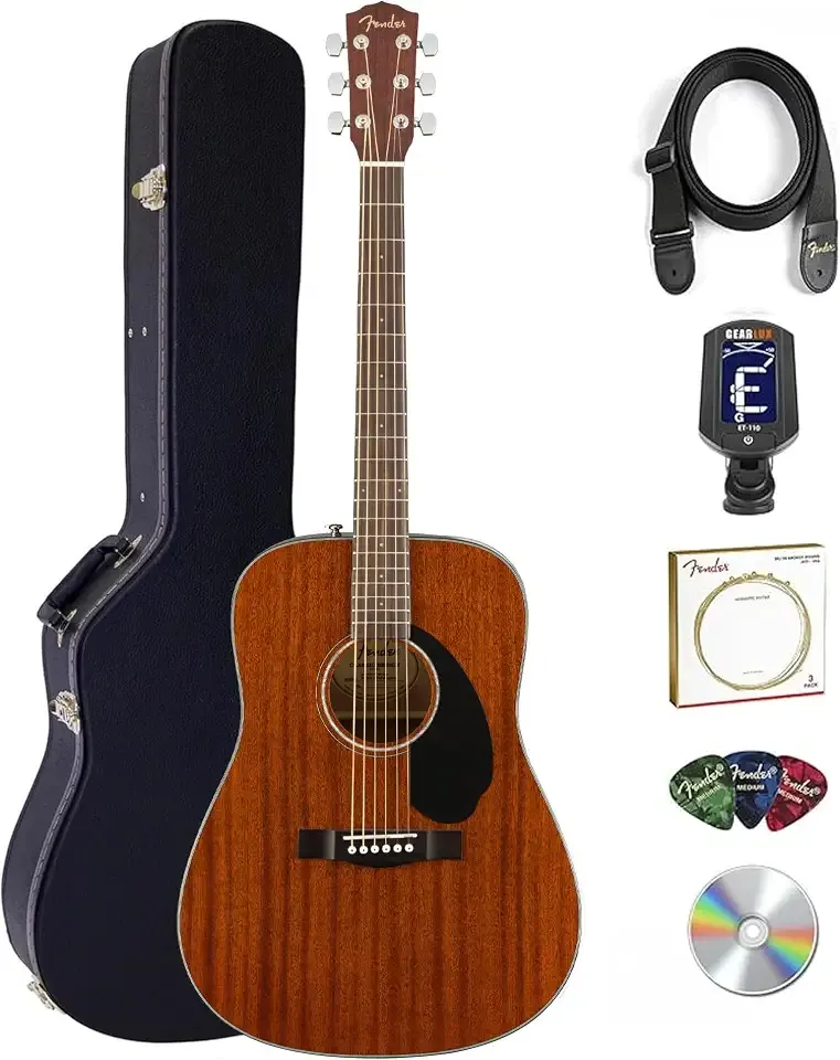 Fender CD-60 Dreadnought Acoustic Guitar - Mahogany