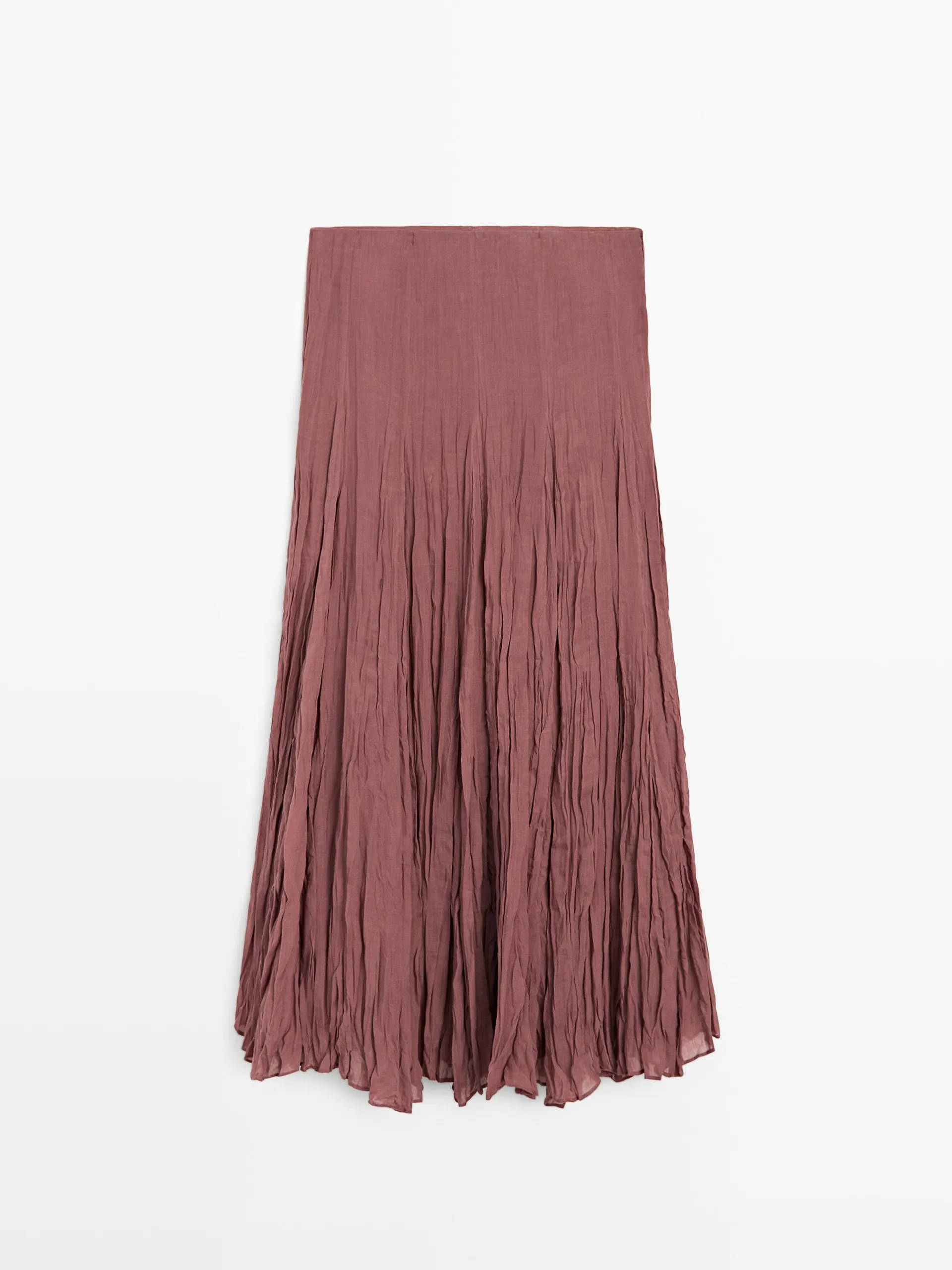 Splývavá midi sukně s godety