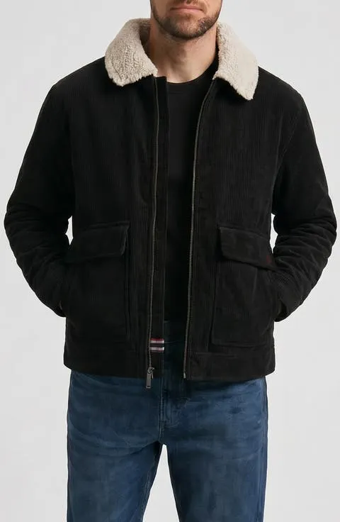 Crace Corduroy Jacket with Faux Shearling Collar