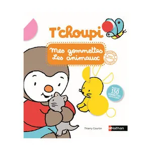 Cahier de 150 gommettes T'choupi "Les animaux