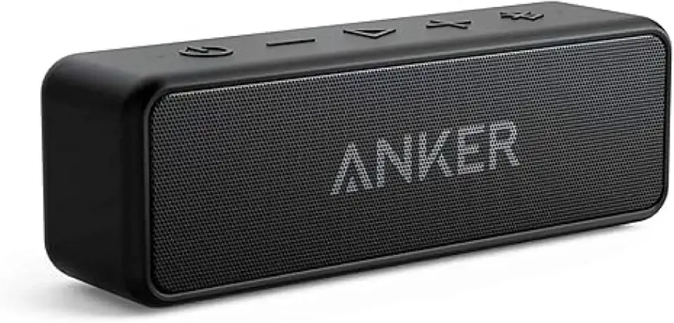 Anker Soundcore 2 Portable Bluetooth Speaker with Stereo Sound, Bluetooth 5, Bassup, IPX7 Waterproof, 24-Hour Playtime, Wireless, Speaker for Home, Outdoors, Travel