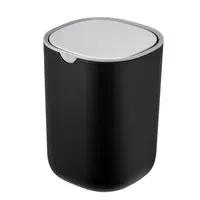 Cesto de basura vai ven 1.5 L de plástico negro