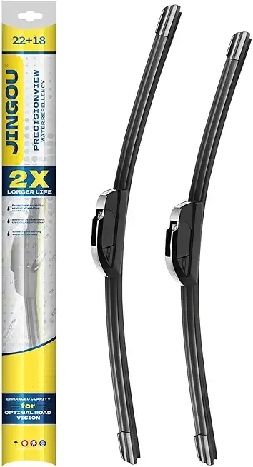 22''+18'' Front Windshield Wiper Blades Compatible with 2019-2021 Chevrolet Colorado 2008-2011 Ford Focus OEM QUALITY Premium All-Season Automotive Replacement Wipers (Pack of 2)