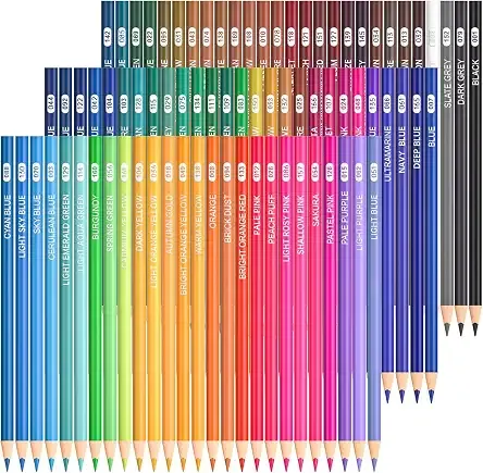 Shuttle Art 80 Colored Pencils, Colored Pencils for Adult Coloring, Soft Core Color Pencil, Drawing Supplies for Adults Kids Artists Beginners Drawing Coloring Sketching