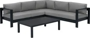 Intratuin 4-zits loungeset Nova met tafel antraciet
