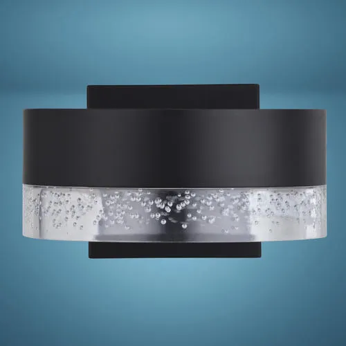 Patriot Lighting® Delison LED Matte Black Outdoor Wall Light