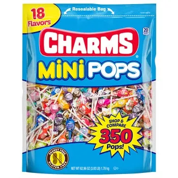 Charms Mini Pops, Assorted Flavors, 350-count