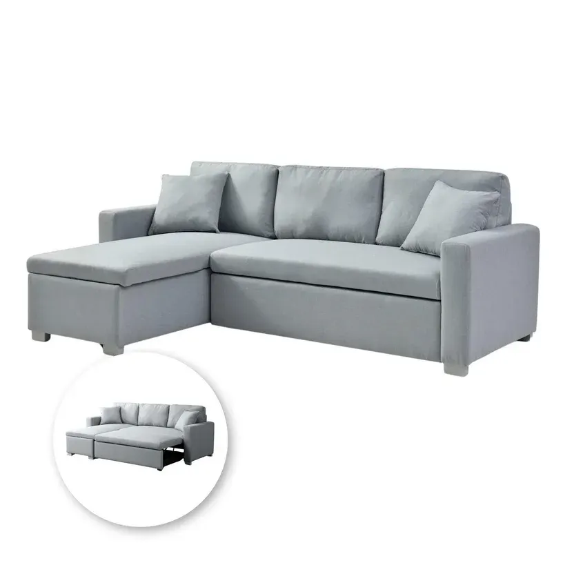 Sofá cama esquinero con cajón Olive