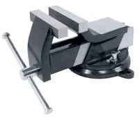 Schraubstock aus Stahl mit drehbarer Basis