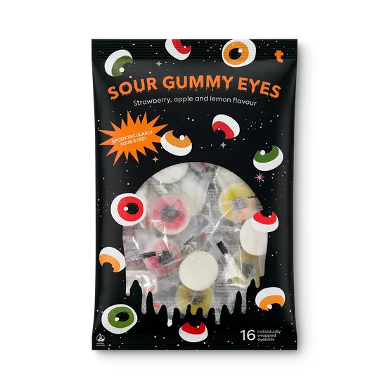 Sour gummy eyeballs