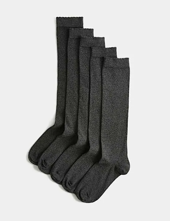 5 Pack of Knee High Socks