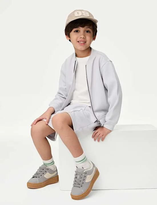 3-tlg. Outfit bestehend aus Oberteil und Hose aus Baumwollmischgewebe (2–8 J.)