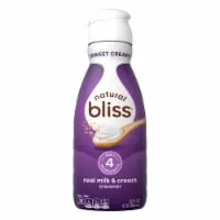 natural bliss Sweet Cream Flavored Creamer Gluten Free Creamer Iced Hot Coffee