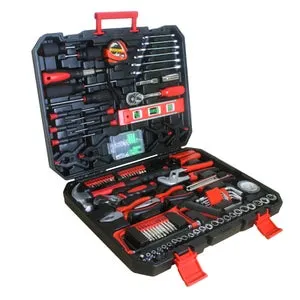 Set di attrezzi manuali 238 pezzi in acciaio al carbonio, valigetta porta attrezzi con serratura per manutenzione domestica e fai da te