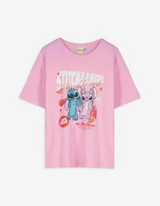 T-shirt - Lilo e Stitch - rosa