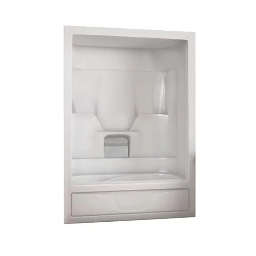 Aspen 60L x 31W x 85H in. 2-in-1 Tub Shower Kit - Shower Stall with Right Drain Bathtub and Bathtub Wall Surround (No Door)
