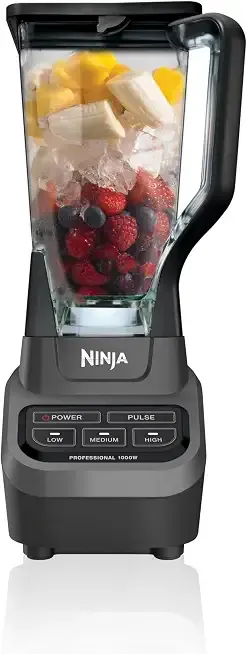 Professional Blender | Smoothie Blending, Drink Mixer, Grinder, Ice Crusher, Frozen Fruit Blending | 1000W Power, Total Crushing Technology, XL 72-oz. Pitcher | Black & Grey | BL610