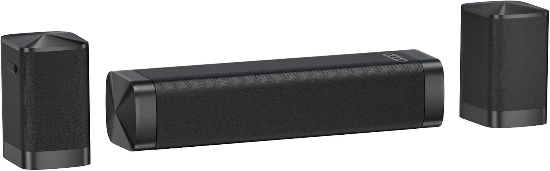 Center Channel Speakers Sound Bar, 110W Sound Bar for Smart TV, 2.1CH Centre Channel Soundbar for TV, Bluetooth/ARC/Opt/AUX Connect Surround Sound Deep Bass, 2026 Upgraded