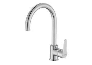 Grifo de cocina monomando caño alto Roca Estreia cromo