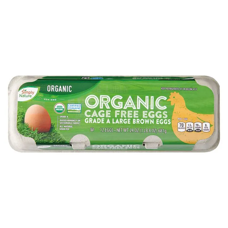 Simply Nature Organic Cage Free Brown Eggs
