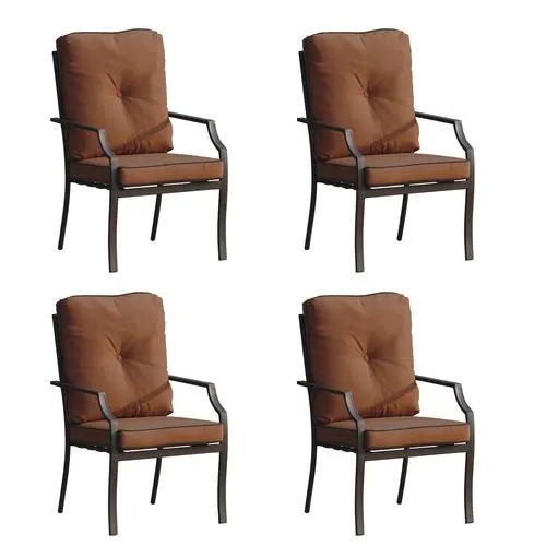 Backyard Creations® Cumberland Park Rust Dining Patio Chair Set - 4 Pack