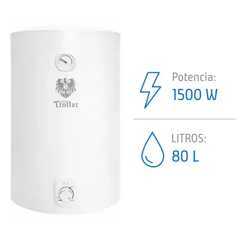 Termo Colgante Eléctrico 80 Litros 1500 W de Muro