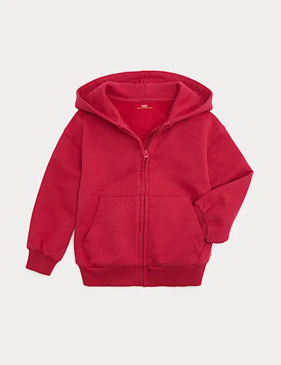 Cotton Rich Zip Through Hoodie (2-8 Yrs)