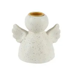 Kandelaar porselein 8 cm beige