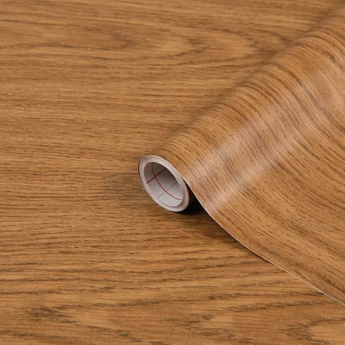 Self Adhesive Décor Vinyl Film, Noces Rosales Medium Walnut, 26" X 78"
