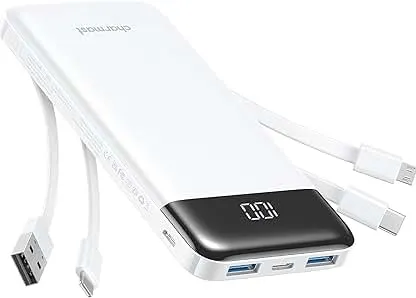 charmast Portable Charger with Reinforced Built-in 4 Cables,1…