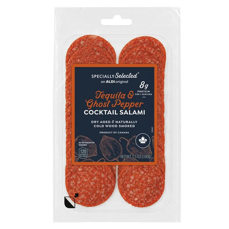 Specially Selected Tequila Ghost Pepper Cocktail Salami