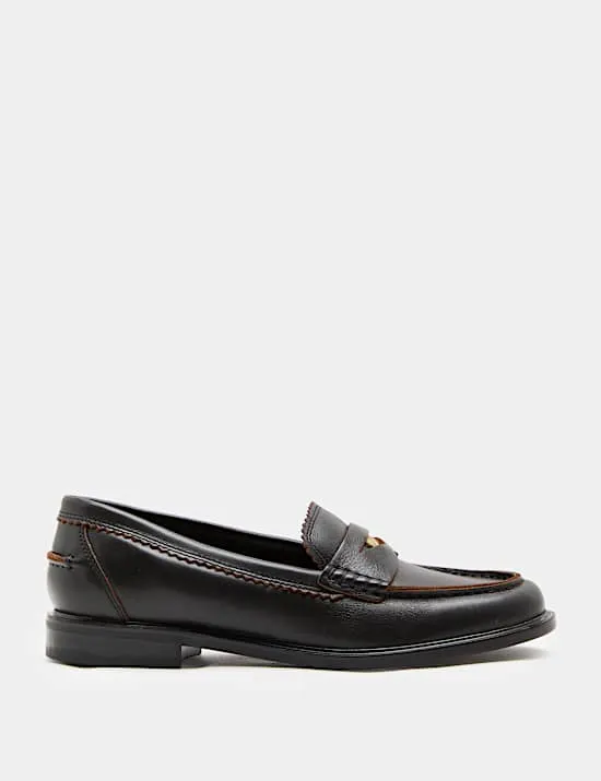 Penny-Loafer aus Leder