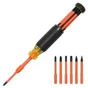 Klein Tools 6-in-1 Insulated Auto-Lock Screwdriver 32306INS